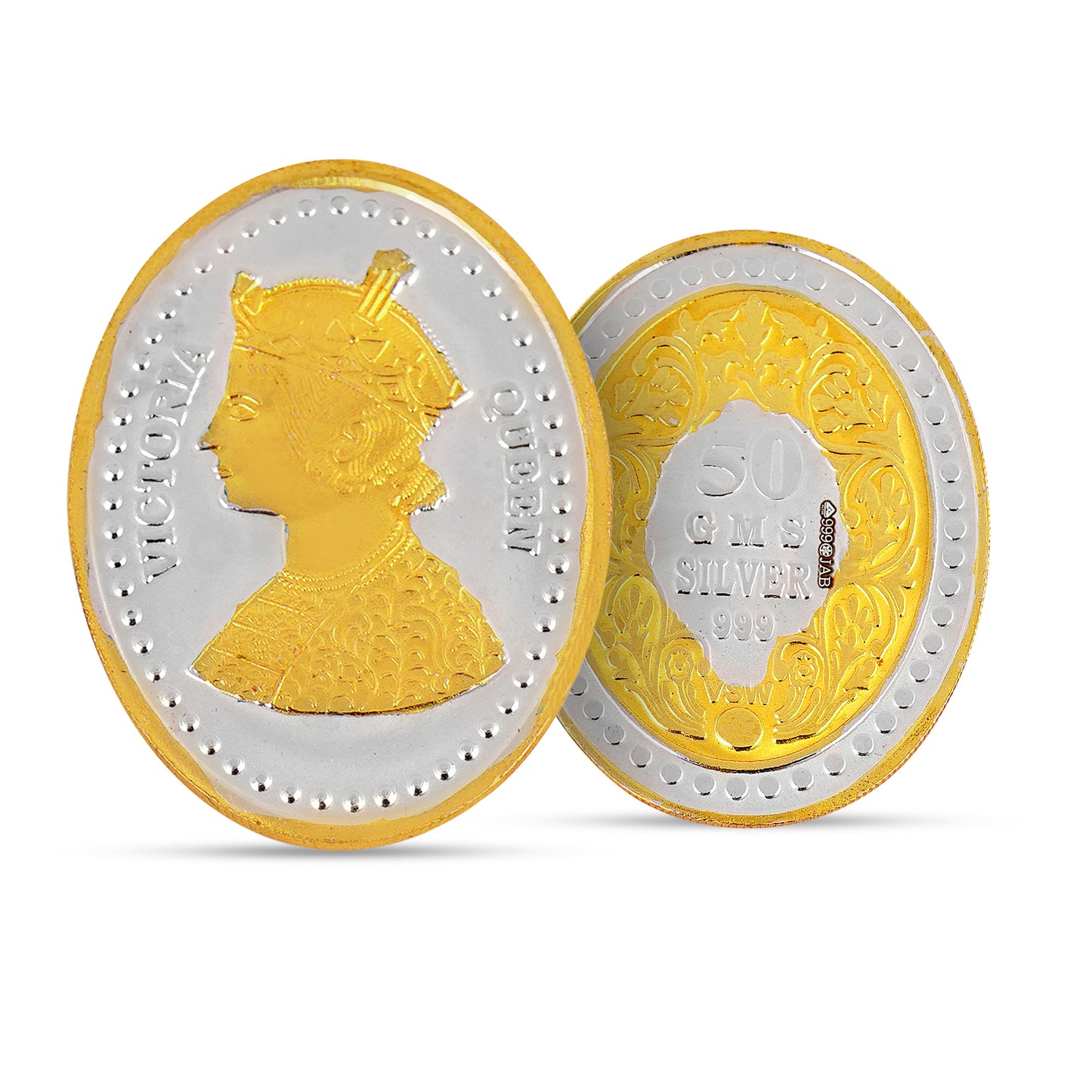 10 gram 999 silver coin in double polish Queen Victoria on it