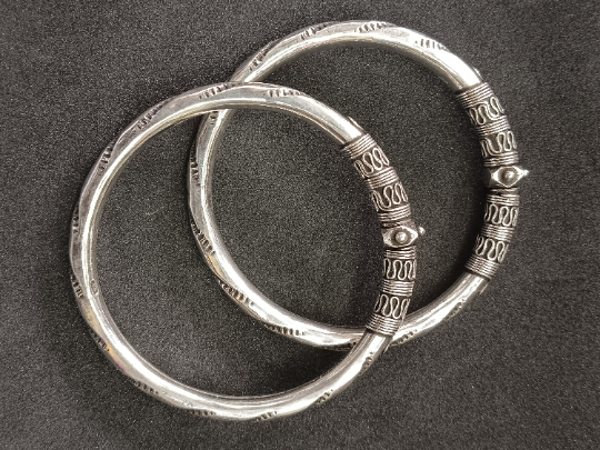 925 BIS hallmarked silver handmade bangles for your and your loved ones# oxidised handcrafted openable beautiful silver kade