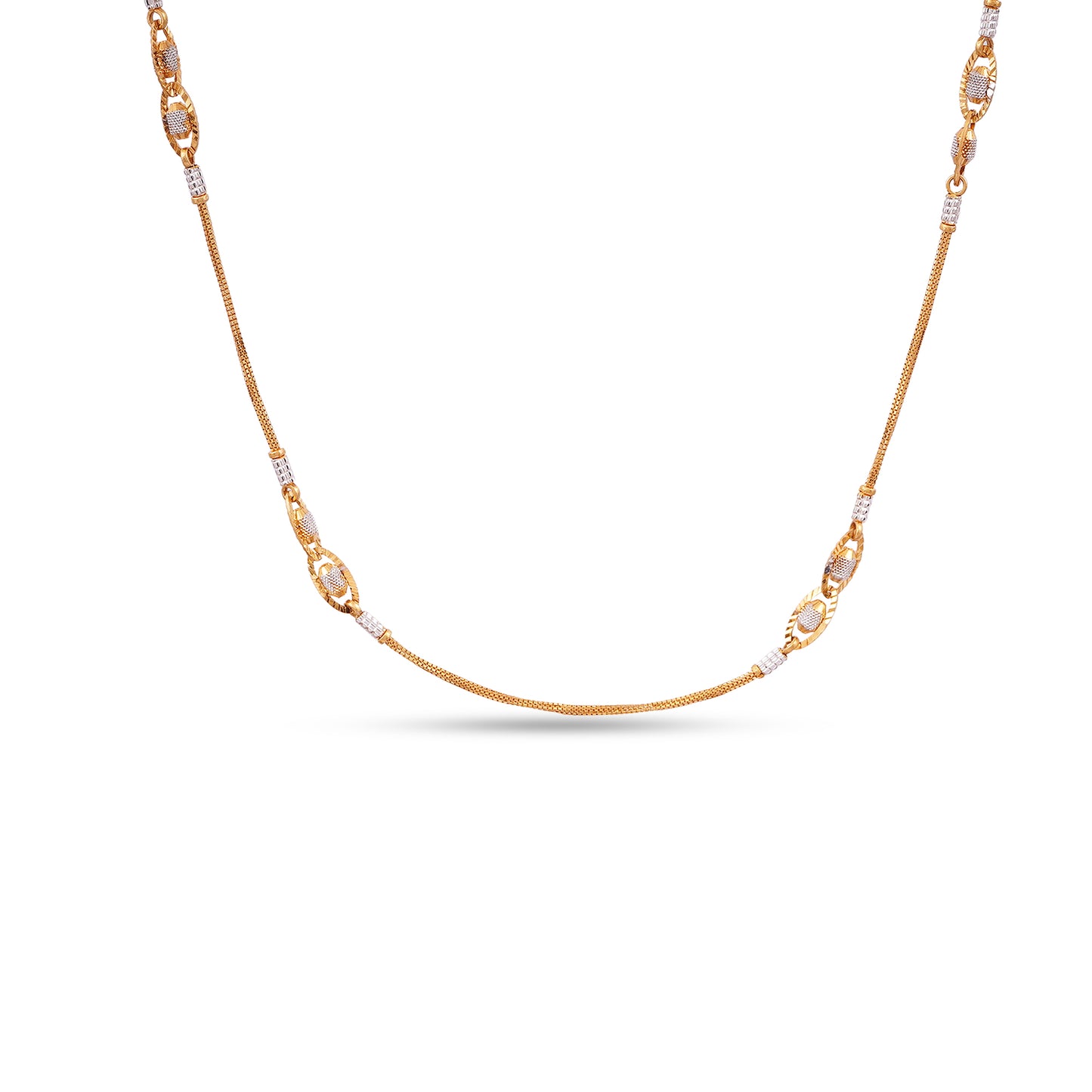 22k Gold 916 Chain - Handmade Indian Designer Gold Chain