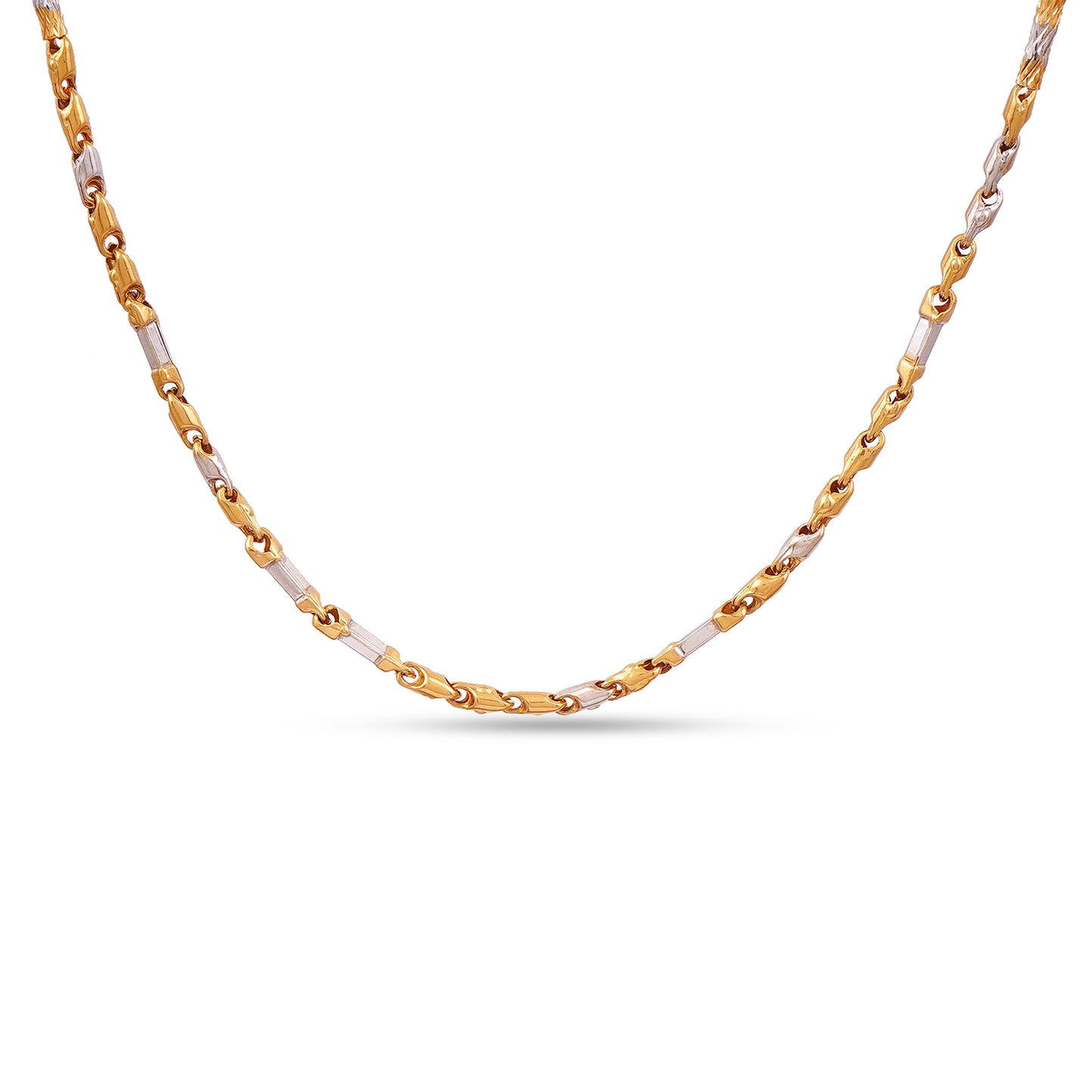 22k Solid Gold Chain - 916 Hallmarked - Handcrafted Designer Chain - Elegant and Precious