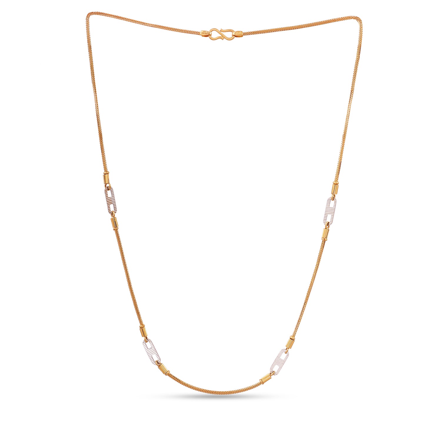 22k Gold 916 Chain - Handmade Indian Designer Gold Chain - Versatile and Precious