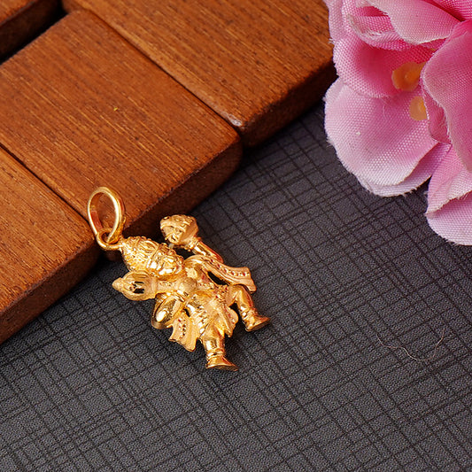 Mystical 22K Gold Hanuman Ji Pendant - Handcrafted Elegance