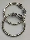 925 BIS hallmarked silver handmade Lion headed bangle