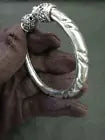 925 BIS hallmarked silver handmade Lion headed bangle