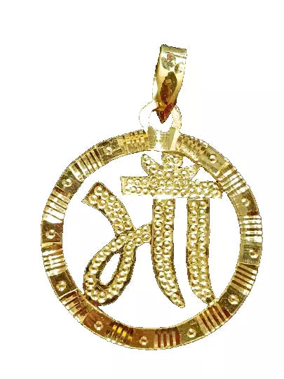 22k 916 handmade maa written in Hindi pendent# best way to show love and respect