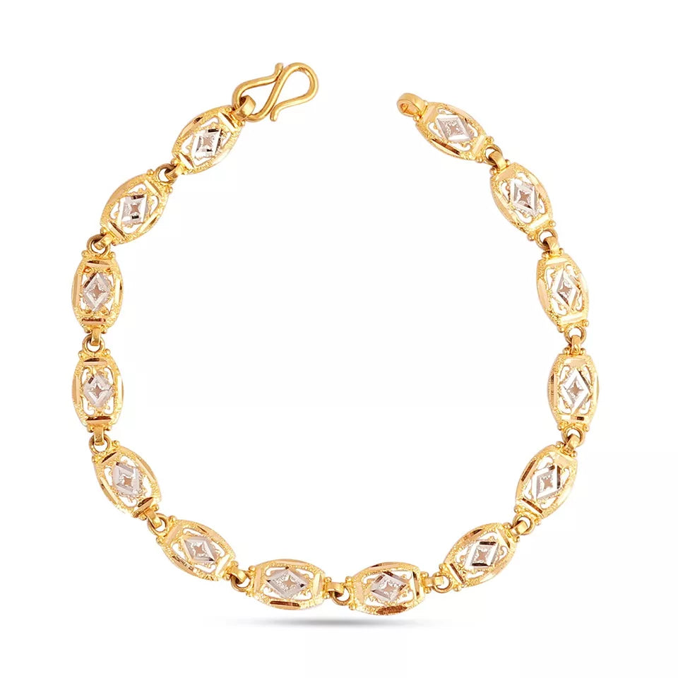 916 hallmark gold ladies handcrafted braclet for party and daily wear