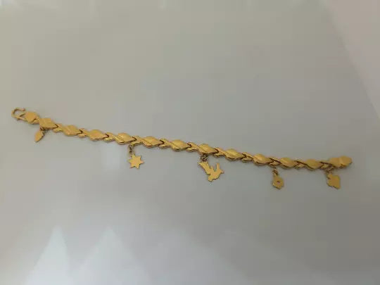 916 hallmark gold ladies handcrafted braclet for party and daily wear