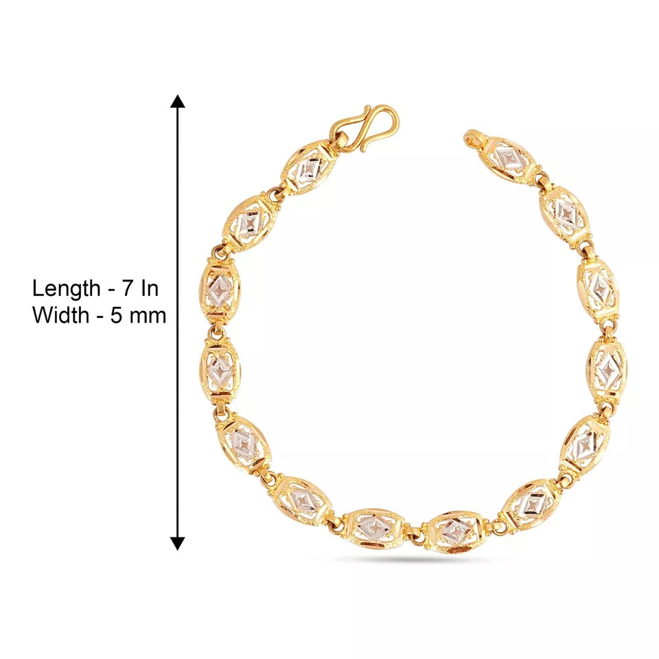 916 hallmark gold ladies handcrafted braclet for party and daily wear